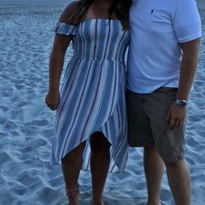 Strapless summer dress